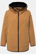 2-i-1-vattert jakke, ekstra softshell-innlegg, strikket krage
