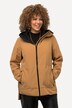 2-i-1-vattert jakke, ekstra softshell-innlegg, strikket krage
