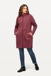 Long-Fleecejacke, Zacken, Stehkragen, kuschelweich