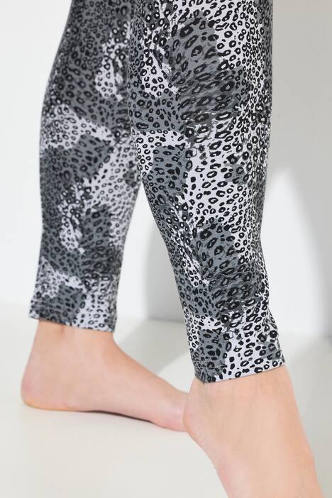 Leggings, estampado de leopardo, pernera estrecha, cintura elástica