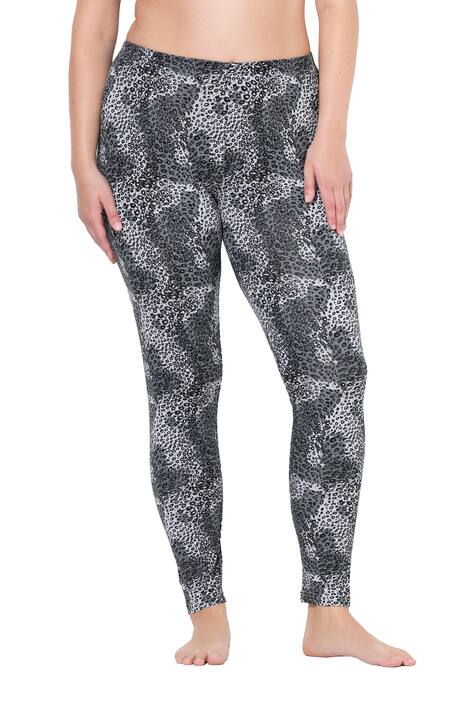 Legíny, leopardí vzor, úzké nohavice, elastický pas