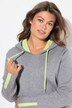Hoodie, doubleface, hette, lange ermer