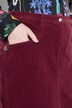 Corduroy rok Mony, ritszakken, comfortabele tailleband