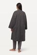 Lang loungewear-jakke, oversized, åpen fasong, koselig myk