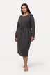 Robe d'intérieur oversize à col rond et manches longues, poches