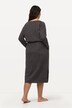 Robe d'intérieur oversize à col rond et manches longues, poches