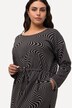 Robe d'intérieur oversize à col rond et manches longues, poches