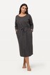 Robe d'intérieur oversize à col rond et manches longues, poches