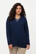 Cardigan oversize à col en V et boutons
