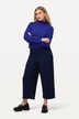 Sweat-culotte Sienna med smalle ben, struktur og elastisk linning