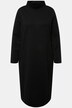 Textured Long Sleeve Turtleneck Sweatshirt Midi Dress