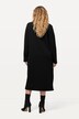 Textured Long Sleeve Turtleneck Sweatshirt Midi Dress