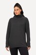 Pull à col rond et manches longues avec passe-pouces intégré, très doux, snood