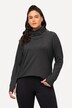 Pull à col rond et manches longues avec passe-pouces intégré, très doux, snood