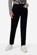 Pantalon carotte coupe large en velours côtelé, 5 poches