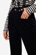 Pantalon carotte coupe large en velours côtelé, 5 poches