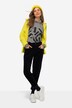 Pantalon carotte coupe large en velours côtelé, 5 poches