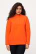 Sweatshirt, strik-ståkrave, knapper lange ærmer
