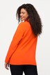Sweatshirt, strik-ståkrave, knapper lange ærmer