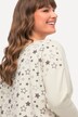 Pull en molleton oversize à col rond et manches longues