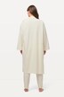 Lang loungewear-jakke, oversized, koselig myk, ekstra lang