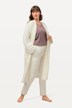 Lang loungewear-jakke, oversized, koselig myk, ekstra lang
