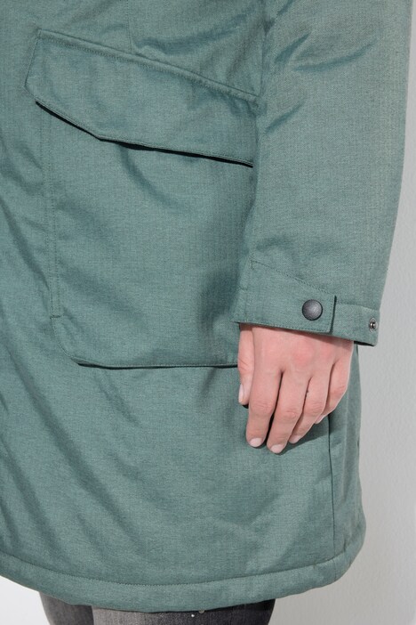 HYPRAR outdoorparka, capuchon, A-lijn, gewatteerd