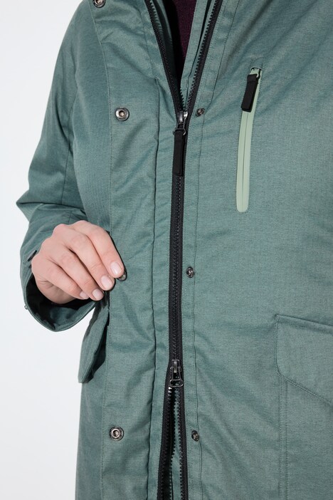HYPRAR outdoorparka, capuchon, A-lijn, gewatteerd