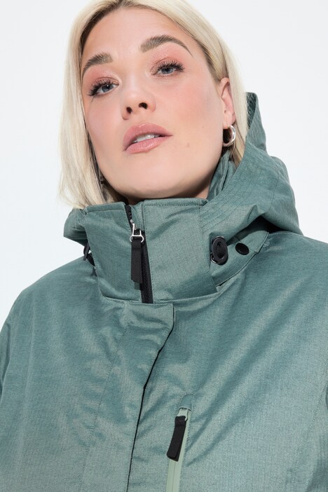 HYPRAR outdoorparka, capuchon, A-lijn, gewatteerd