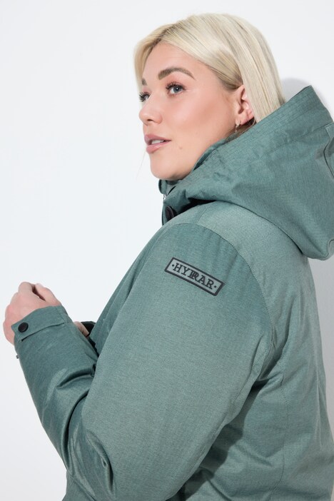 HYPRAR outdoorparka, capuchon, A-lijn, gewatteerd