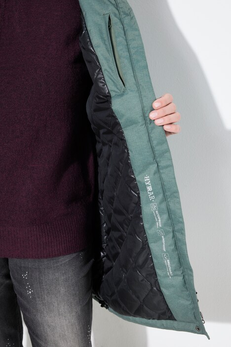 HYPRAR outdoorparka, capuchon, A-lijn, gewatteerd