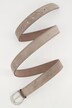 Ceinture aspect cuir suédé, boucle en métal