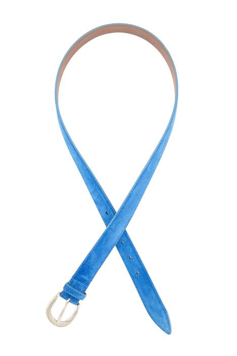 Pásek, hedvábí, semišový vzhled, metalická spona