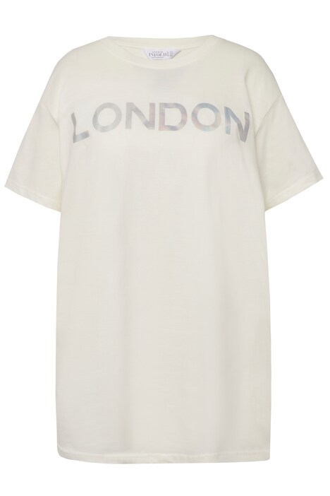 Dlouhé tričko, oversize, LONDON, kulatý výstřih, krátké rukávy