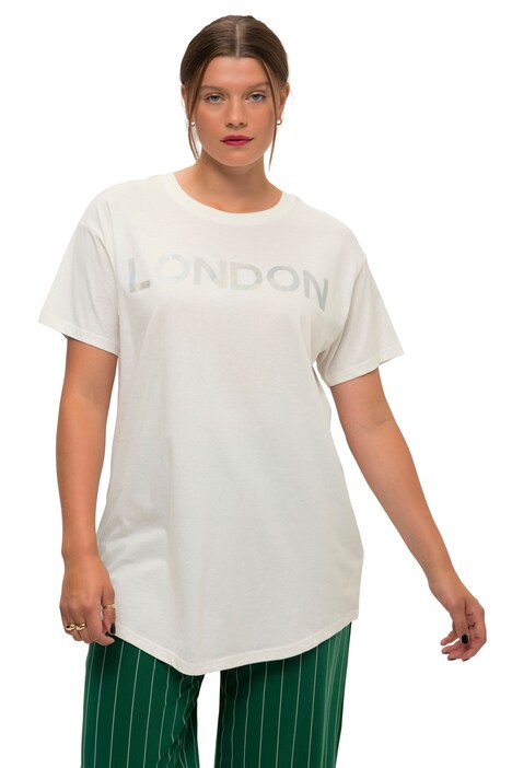 Dlouhé tričko, oversize, LONDON, kulatý výstřih, krátké rukávy