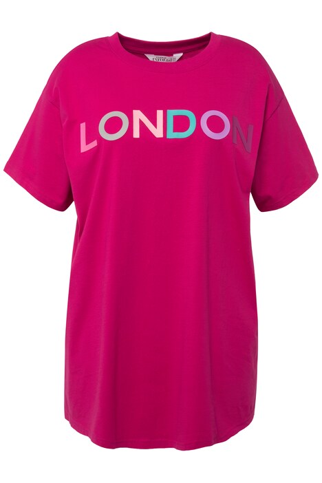 Dlouhé tričko, oversize, LONDON, kulatý výstřih, krátké rukávy