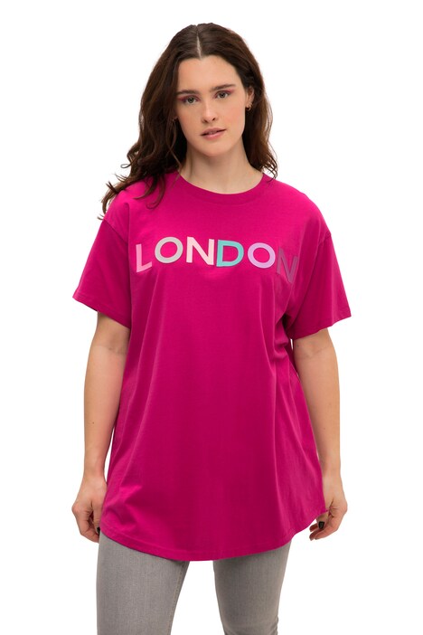 Dlouhé tričko, oversize, LONDON, kulatý výstřih, krátké rukávy