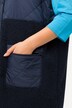Veste en polaire bouclée à col montant et poches zippées