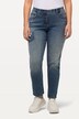 Boyfriend-jeans, Destroy-effekter, bredt ben, stretch