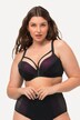 Reggiseno con ferretto, glitter, coppe morbide, nastri e coppa C-D