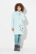 Sweat-shirt oversize à capuche et manches longues, poches et motif plantes