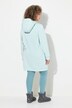 Sweat-shirt oversize à capuche et manches longues, poches et motif plantes