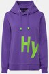 Sweat à capuche, lettrage imprimé, manches longues, OEKO-TEX