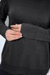 Maglione con colletto alto, maniche lunghe e orli a costine