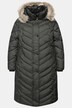 Puffer-Mantel, Kapuze abnehmbar, Stehkragen, Zipptaschen
