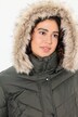 Puffer-Mantel, Kapuze abnehmbar, Stehkragen, Zipptaschen
