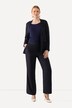 Pantalon de tailleur, fines rayures, taille confortable, jambe droite