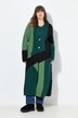 Long-Strickjacke, Struktur, V-Ausschnitt, Biobaumwolle