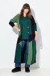 Long-Strickjacke, Struktur, V-Ausschnitt, Biobaumwolle
