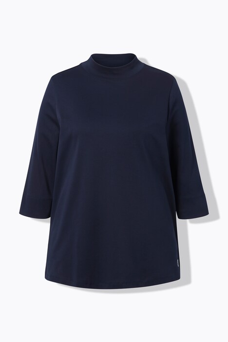 Shirt, classic, opstaande kraag, 3/4-mouw